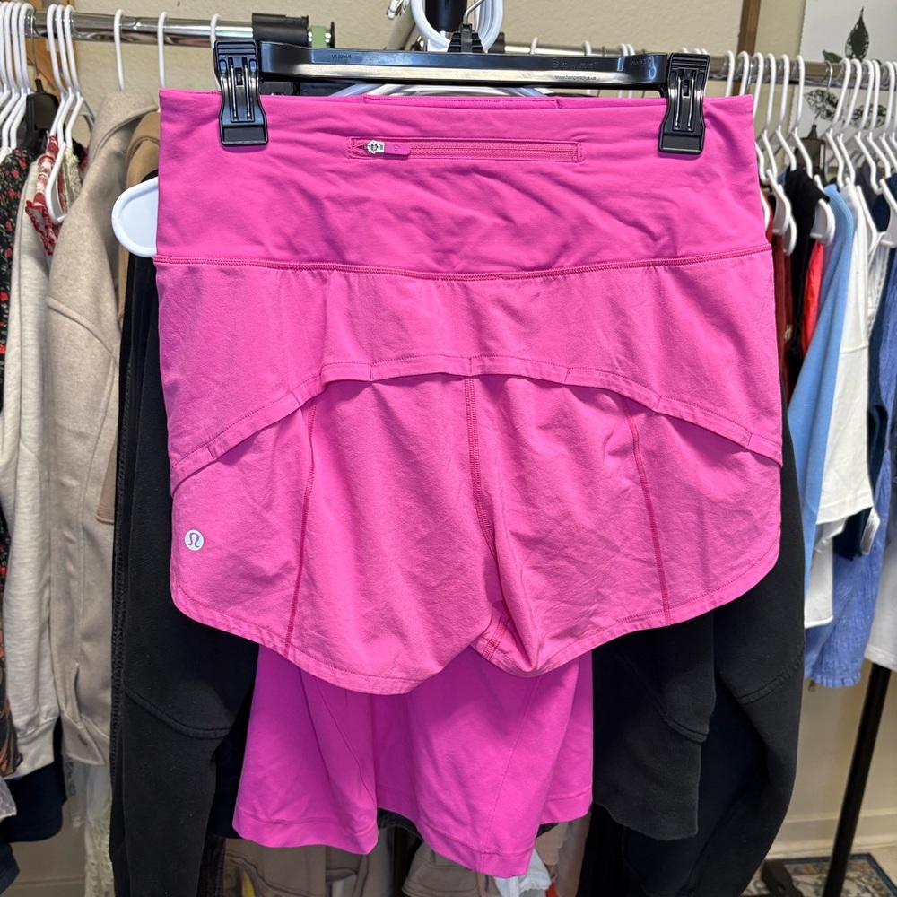 Lululemon 4” HR Speedups and Align Waist Length Tank Set- Sonic Pink